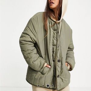 Topshop Sherpa reversible jacket